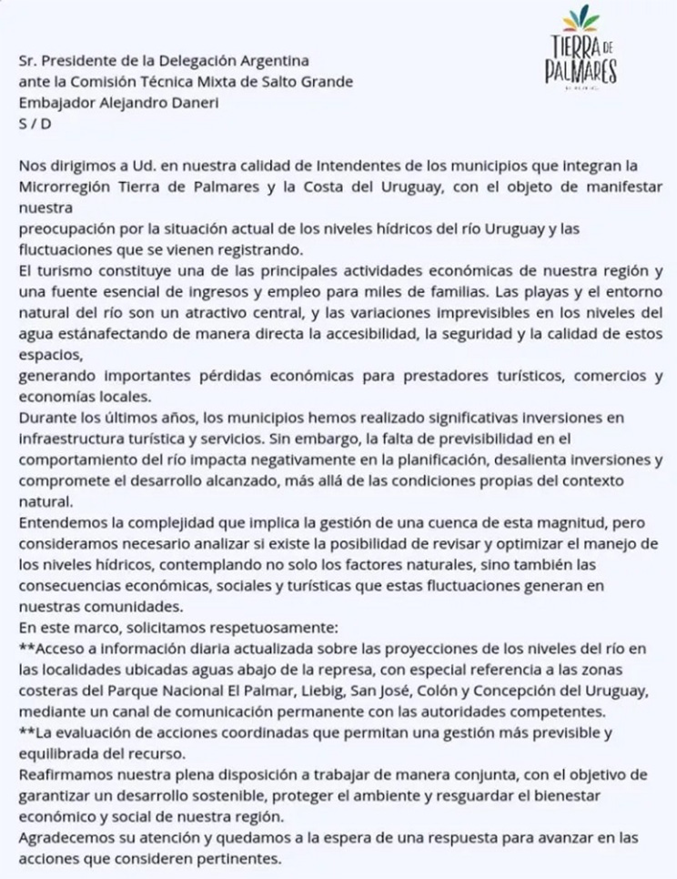 Carta intendentes