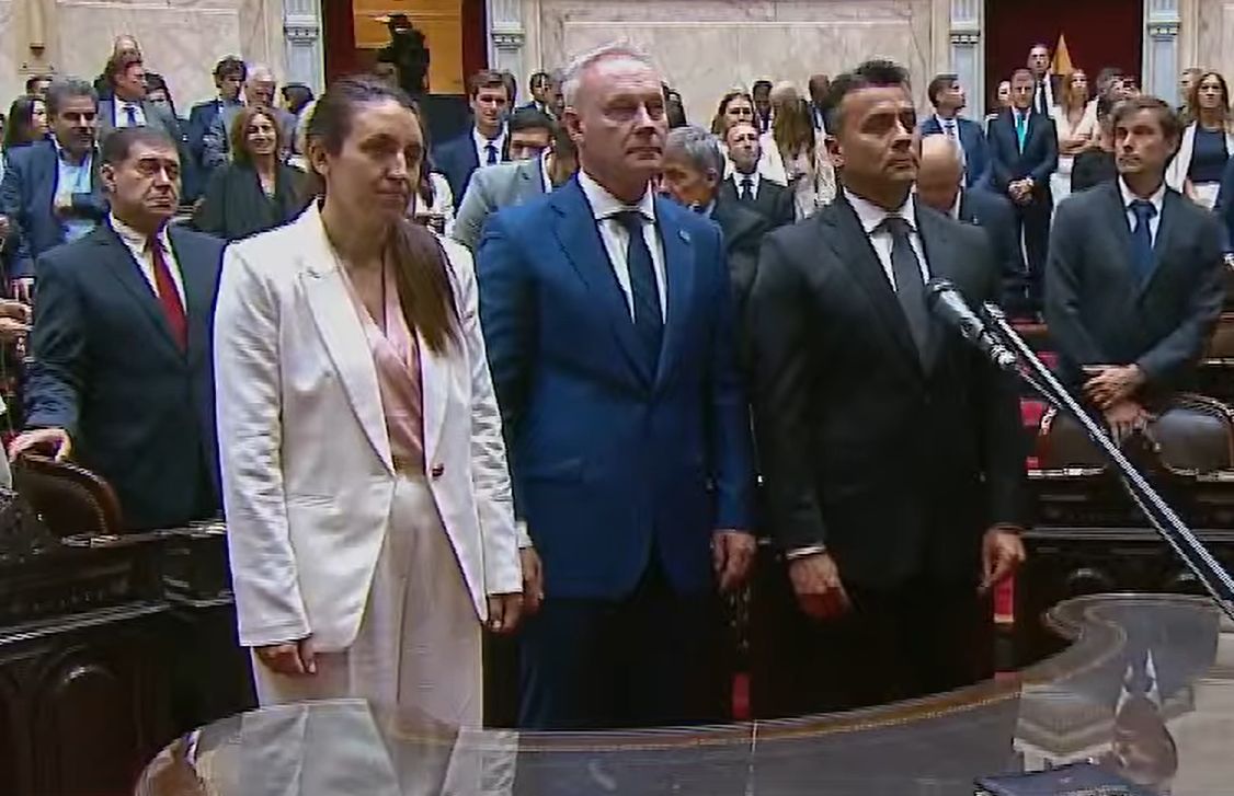 Marianela Marclay, Darío Schneider y Andrés Laumann.