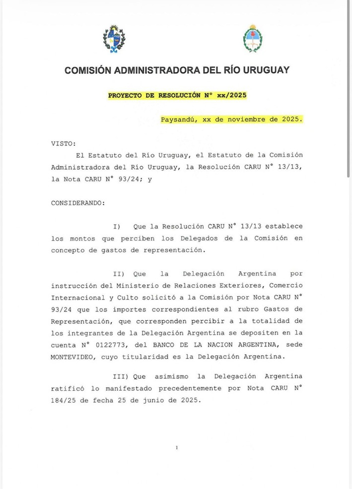 Nota CARU 1