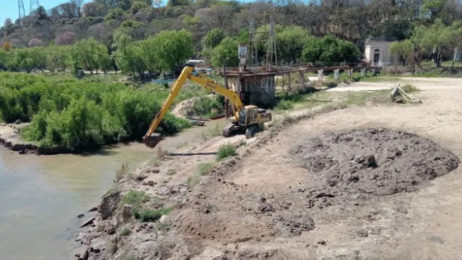 Bajante del río.