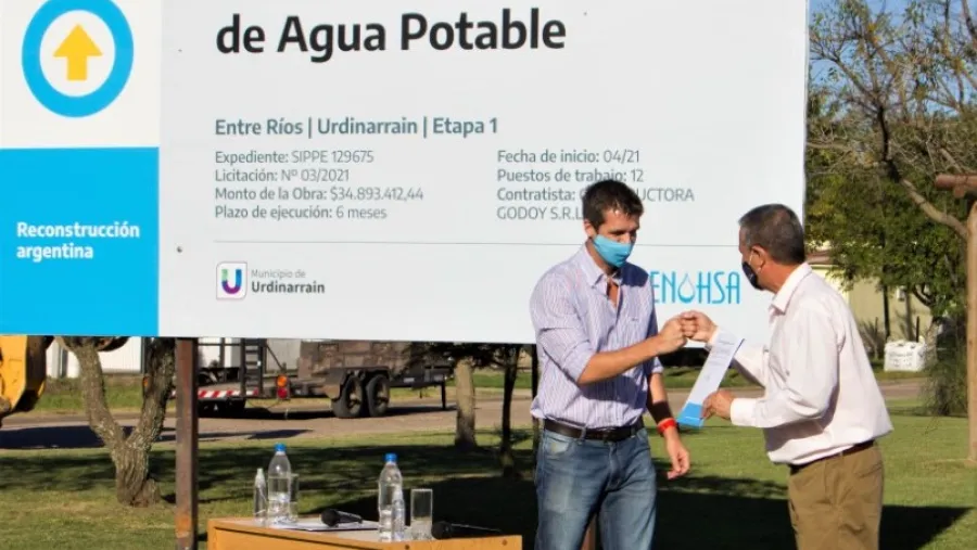 Cresto con Martínez en Urdinarrain