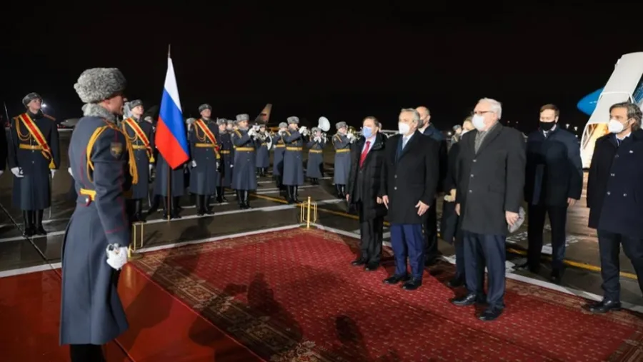 Alberto Fernández llegó a Rusia y este jueves se reunirá con Putin