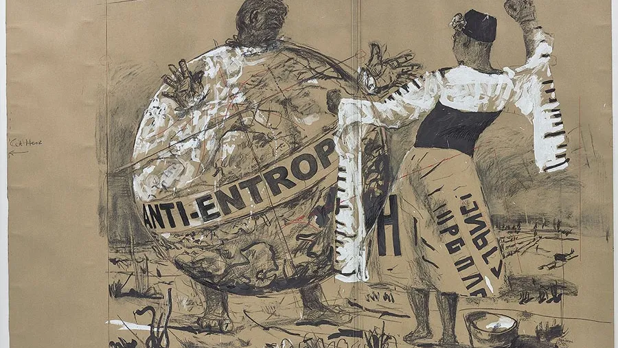 Anti-entropía de Wiliam Kentridge (2011).