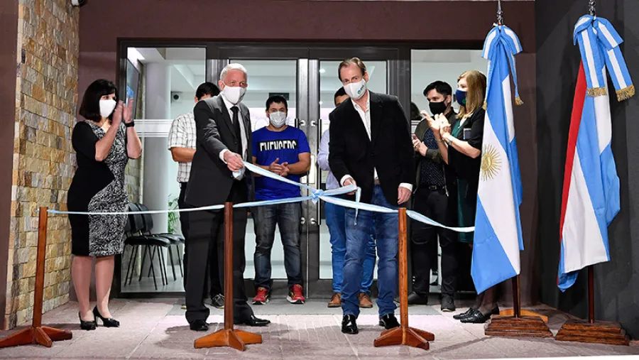 Bordet con Casali inaugura obras Villa Libertador