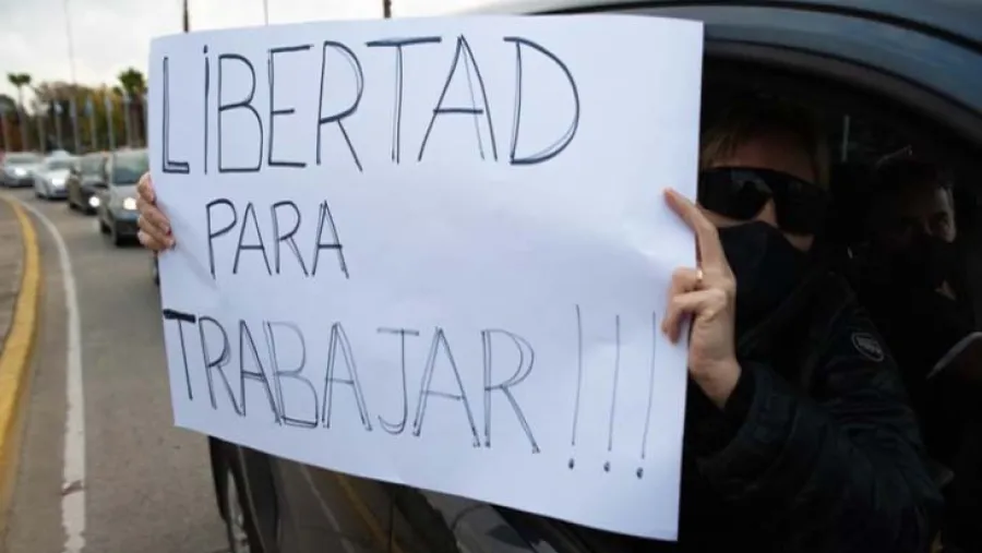 coronavirus protesta cuarentena 