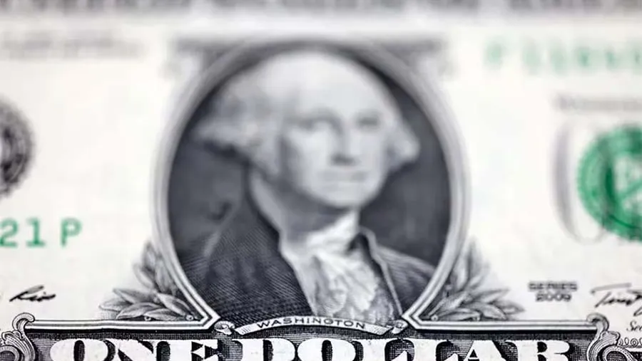 Ilustración fotográfica de un billete de dólar.