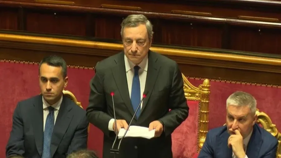 Draghi perdió la mayoría parlamentaria y se confirmó la caída del gobierno en Italia