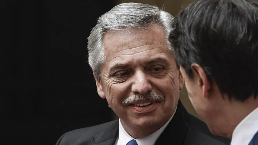 Alberto Fernández con el primer ministro de Italia, Giuseppe Conte