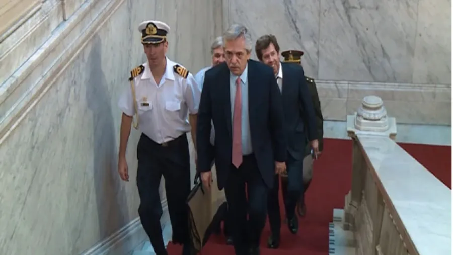 El presidente Alberto Fernández