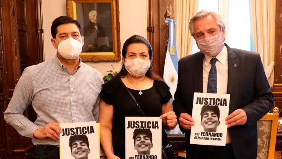 El Presidente recibió en Casa Rosada a los padres de Fernando Báez Sosa