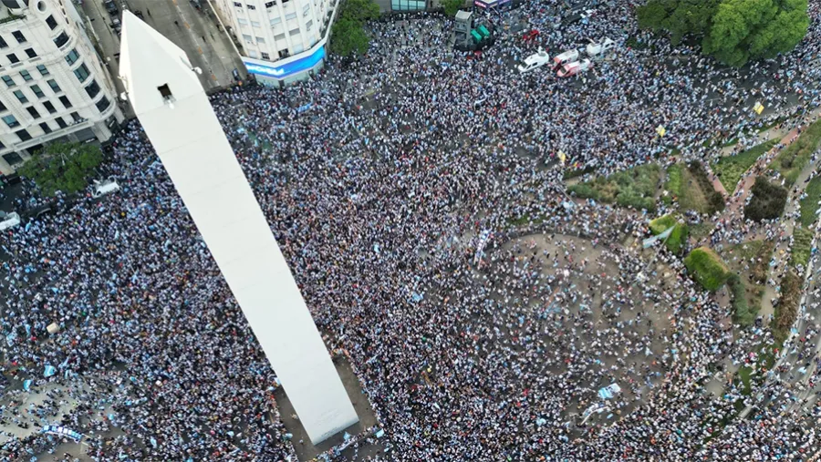 Los festejos por el mundial fueron los más multitudinarios a  nivel planetario.