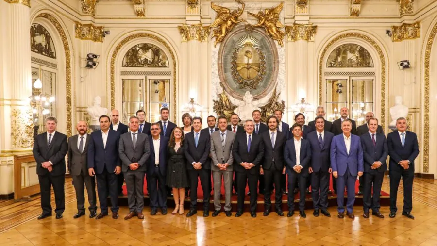 Alberto Fernández con gobernadores