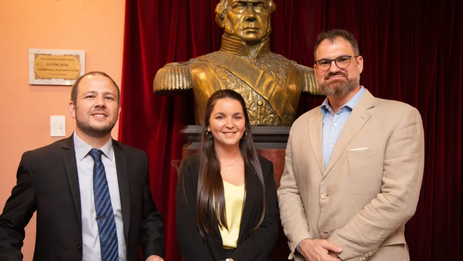 Emiliano Murador, Anabel Beccaría y Milan Jelic