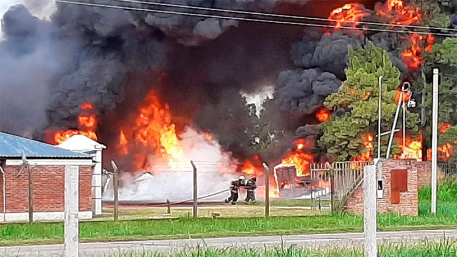 incendio fábrica Recreo