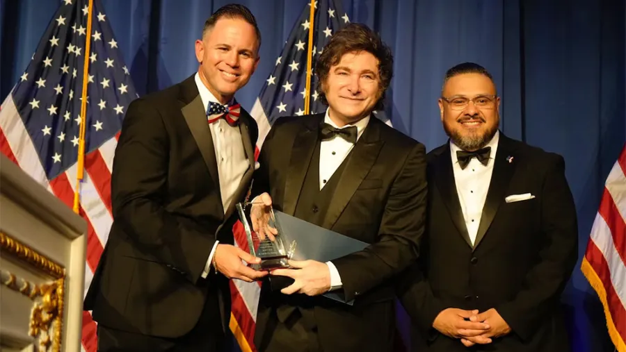Javier Milei en la Americans Patriots Gala.