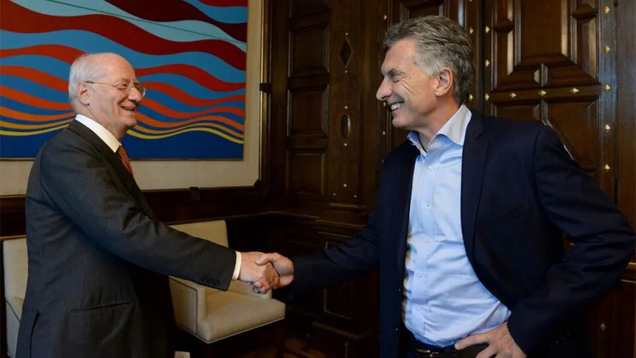 Mauricio Macri y Paolo Rocca, de Techint.