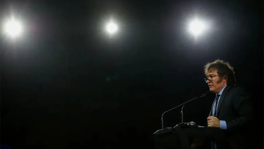 El candidato presidencial Javier Milei.