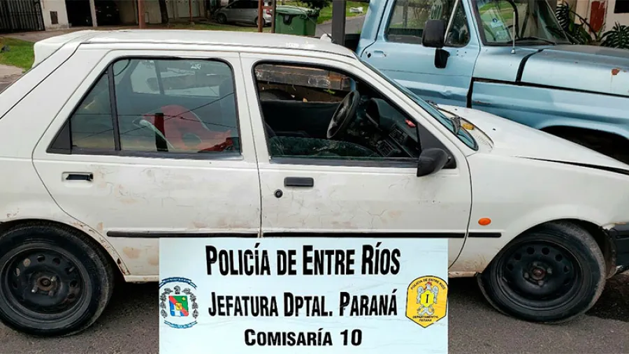 Robó un auto en Paraná y fue detenido luego de chocar una camioneta