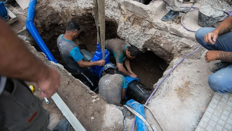 Finalizaron los trabajos para optimizar la red de agua en la zona centro de Paraná