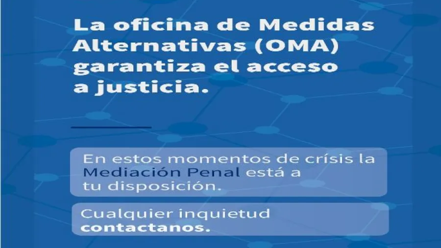 Las consultas de mediación penal se atienden de manera remota