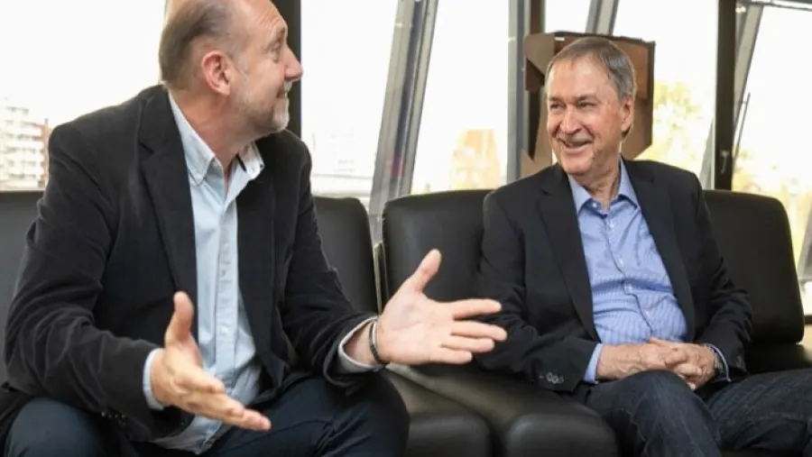 Omar Perotti con Juan Schiaretti 
