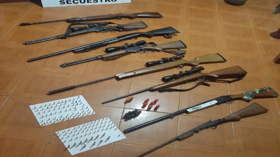 Secuestraron armas de fuego en un allanamiento tras denuncia por violencia de género