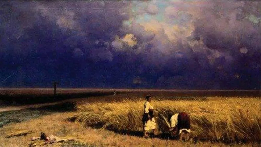 Pintura de Vladímir Orlovsky (1842-1914).
