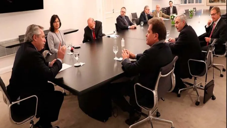 Fernández con los dueños de Vicentin