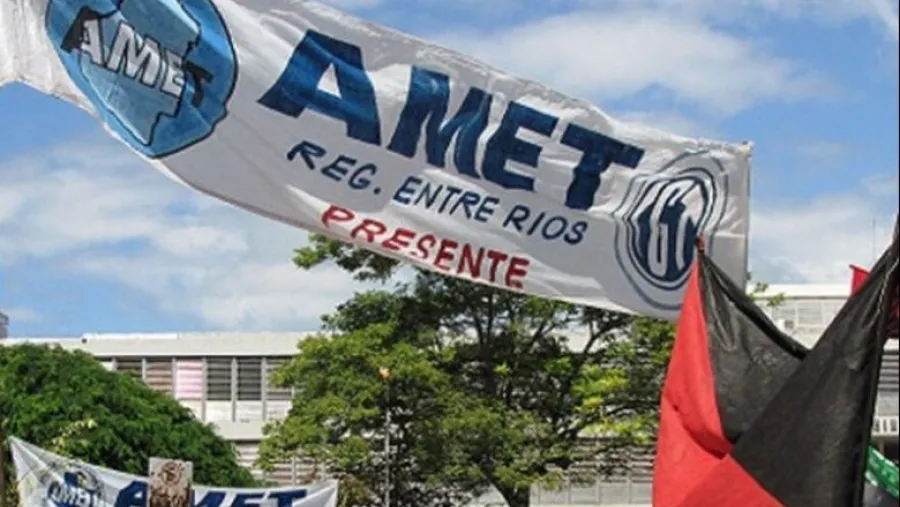 AMET bandera marcha