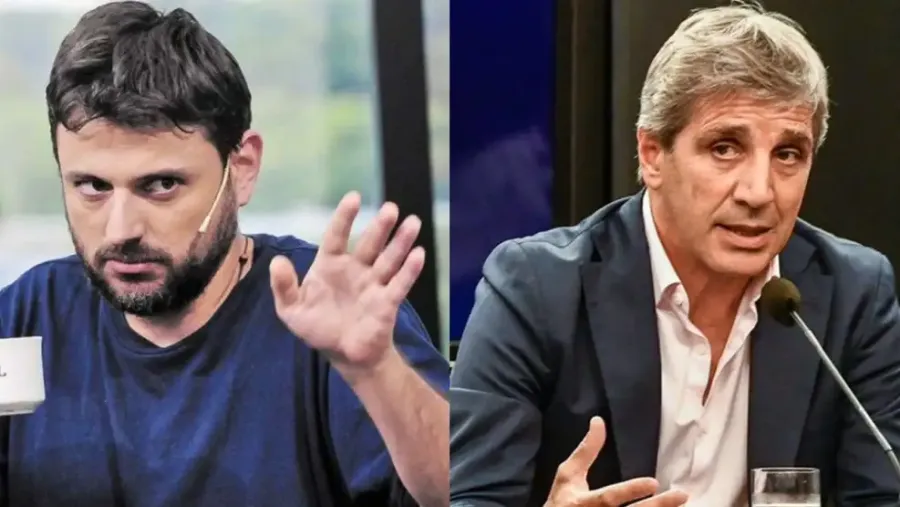 Juan Grabois y Luis Caputo. 