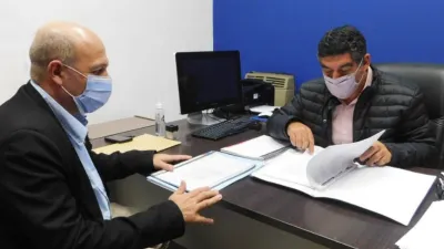 Analizaron el avance de las 22 viviendas en General Galarza