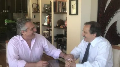 Alberto Fernández y Ricardo Alfonsín.