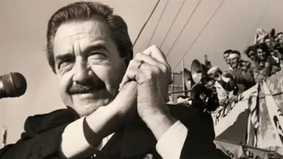 Raúl Alfonsín, el padre de la democracia.
