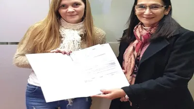 Irma Monjo recibe aportes