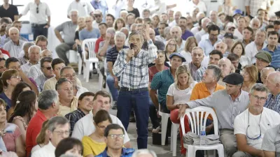 asamblea de productores en Pergamino