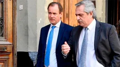 Bordet con Alberto Fernández