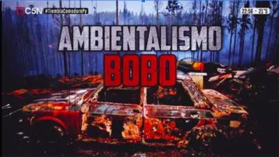 “Ambientalismo bobo” así presentaron el conflicto ambiental de Chubut en el canal de noticias C5N.