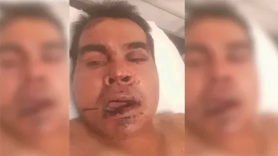 camionero golpeado
