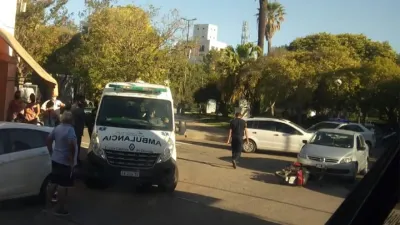 Una motociclista resultó lesionada en el choque con un auto en La Histórica