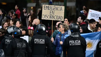 Marcha en reclamo de la declaración de emergencia en discapacidad.