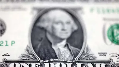 Ilustración fotográfica de un billete de dólar.