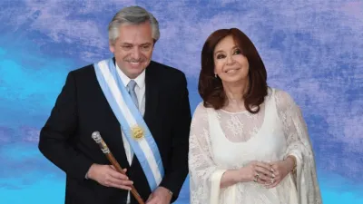 Alberto Fernández con Cristina Fernández 