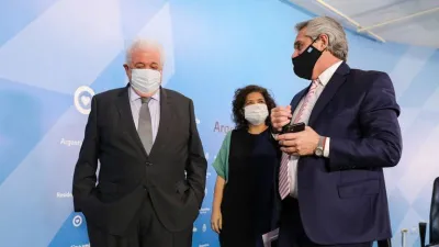 Fernández con Ginés y Vizzotti