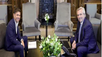 Alberto Fernández recibió a Axel Kicillof