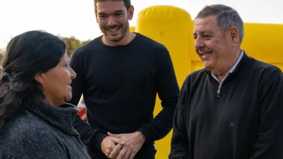 Emanuel Gainza con Alfredo De Angeli