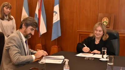 El STJ y la Cámara de Diputados firmaron un convenio marco de cooperación mutua