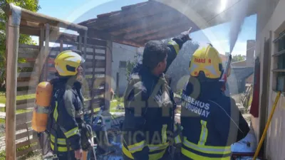 Un incendio afectó a una casa en Concepción del Uruguay
