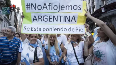 Una marcha en Buenos Aires, en una imagen de archivo.