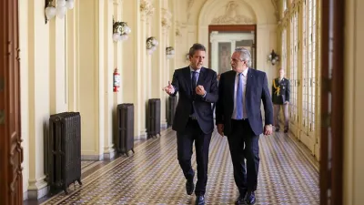 Sergio Massa y Alberto Fernández en difícil equilibrio.