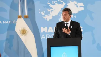 Sergio Massa, ministro de Economía de la Nación y precandidato a Presidente de cara a las PASO.